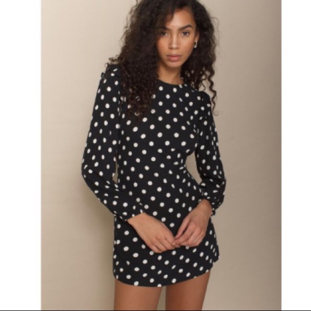 NWT Reformation Belford Polka Dot Dress